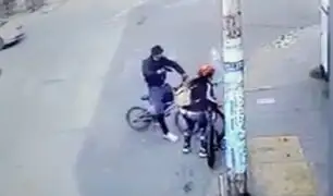 SMP: delincuente se hace pasar por ciclista para asaltar violentamente a mujer