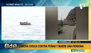 Chorrillos: un muerto deja naufragio de lancha cerca de la zona 'El Salto del Fraile'