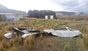 Techos de calamina de al menos 20 viviendas fueron arracados por potente remolino en Puno