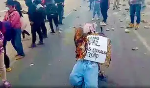 Ilo: queman muñeco con rostro del gobernador regional en protesta