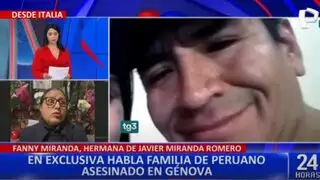 Familiares de peruano asesinado en Italia claman justicia