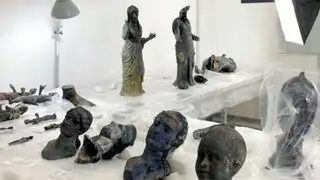 Italia: descubren una veintena de estatuas de bronce de más de 2.000 años de antigüedad