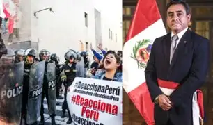 Huerta defiende trabajo de la Policía en marcha ‘Reacciona, Perú’: "fue responsable y con respeto"