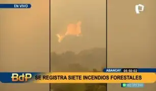 Incendios forestales en Abancay: autoridades, bomberos y pobladores trabajan en su extinción