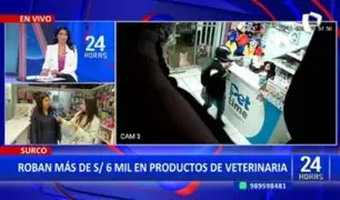 Surco: Delincuente asalta veterinaria y se lleva más de 6 mil soles en productos