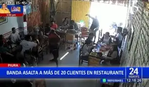 Piura: Delincuentes ingresan a restaurante y asaltan a más de 20 comensales