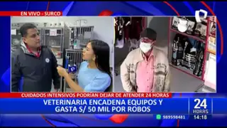 Surco: veterinaria encadena sus equipos por constantes robos y gasta S/50 mil en seguridad