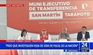 Aníbal Torres: "Pido que investiguen mi hoja de vida y la de la fiscal de la Nación"