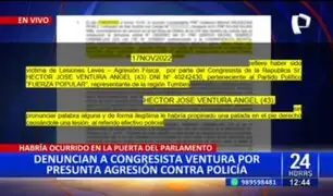 Denuncian a congresista Héctor Ventura por presunta agresión a un policía