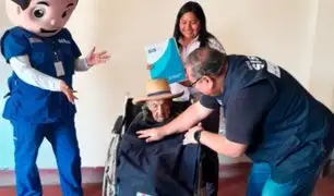 Asegurada de 101 años goza de cobertura de salud del SIS