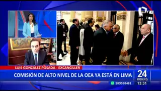 Excanciller, Luis Gonzáles sobre visita OEA: “El Perú necesita conocer qué está pasando”