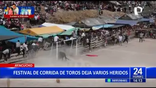Ayacucho: Corrida de toros termina con varias personas heridas