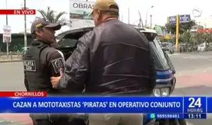 Chorrillos: Realizan operativo contra mototaxistas informales