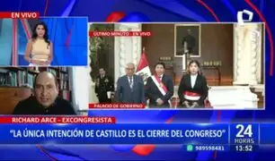 Richard Arce: "Juramentan a Betssy Chávez con la clara intencionalidad de cerrar el Congreso"