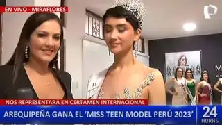 Valeria Cevallos es coronada como Miss Teen Model Perú 2023