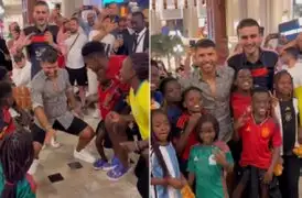 Qatar 2022: ‘Kun’ Agüero baila con grupo de niños en Doha y se hace viral