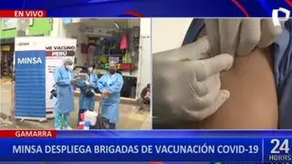 Minsa: despliegan brigadas de vacunación en el emporio comercial de Gamarra