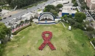 Día Mundial de la Lucha contra el VIH: Minsa forma lazo humano para concientizar a la población