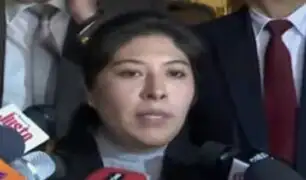 Betssy Chávez: "No hay la intención de una segunda cuestión de confianza"