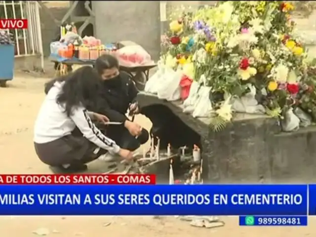 Comas: Familias visitan a sus seres queridos en Cementerio Belaúnde por Día de Todos los Santos