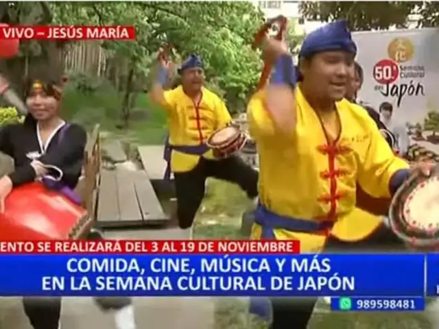 Con música, cine y comida: Celebran la "semana cultural de Japón" en Jesús María