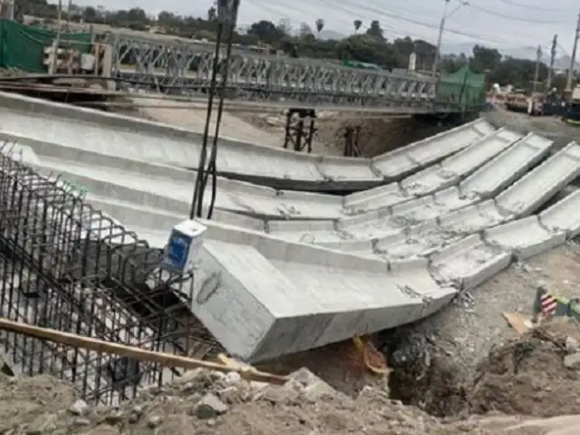 Puente Lurín: Póliza de la empresa constructora asumirá gastos de las nuevas vigas