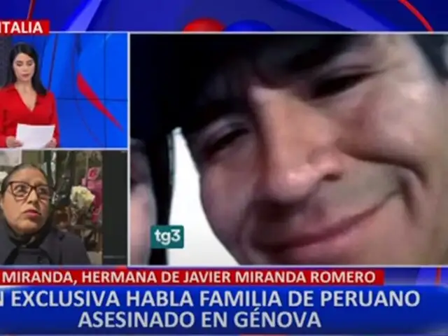 Familiares de peruano asesinado en Italia claman justicia