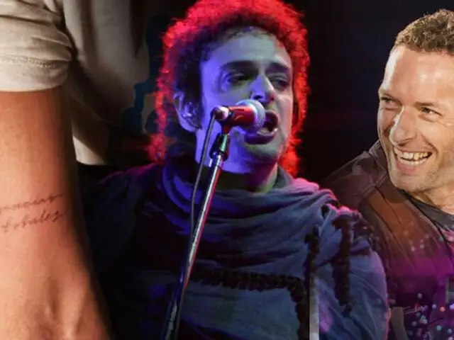 Chris Martín se hace tatuaje para homenajear a Gustavo Cerati y Soda Stereo