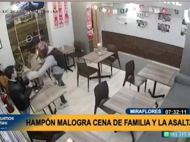 Delincuencia imparable: ladrón roba a comensales dentro de restaurante en San Isidro
