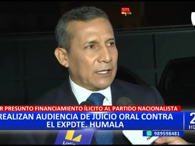 Ollanta Humala: Realizan audiencia de juicio oral contra expresidente