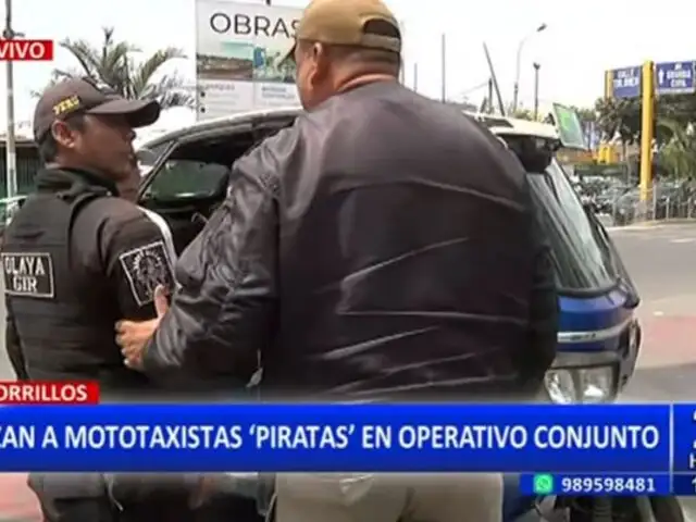 Chorrillos: Realizan operativo contra mototaxistas informales