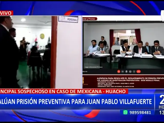 Caso Blanca Arellano: Evalúan prisión preventiva para Juan Pablo Villafuerte