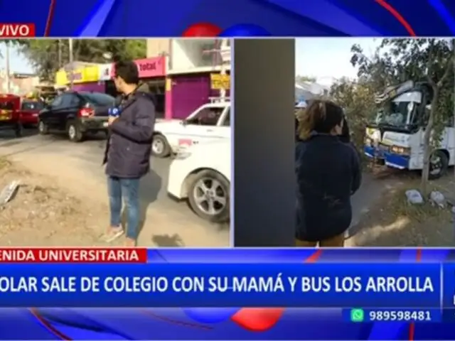 Bus se despista y arrolla a madre e hijo: Conductor asegura que fue por falla del vehículo