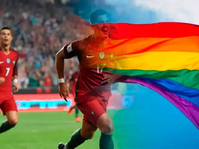 Qatar 2022: Hincha salta a la cancha con bandera LGTB durante partido Portugal - Uruguay