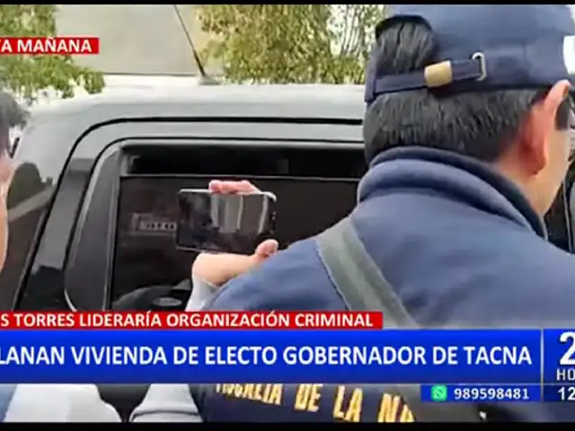 Fiscalía anticorrupción allana vivienda de gobernador electo de Tacna