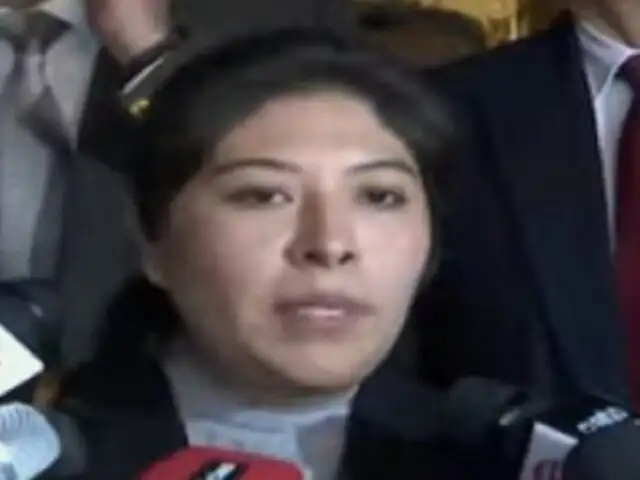 Betssy Chávez: "No hay la intención de una segunda cuestión de confianza"