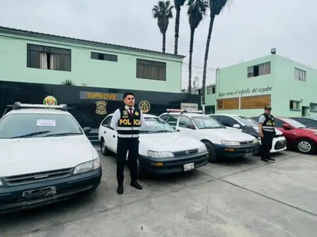 Más de 4000 vehículos robados en Lima fueron recuperados por la PNP en lo que va del 2022