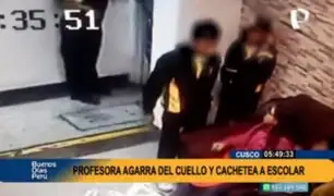 Cusco: denuncian a profesora por jalonear y propinar una cachetada a su alumno
