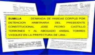 Federación Nacional de Abogados del Perú presenta hábeas corpus por detención de Pedro Castillo