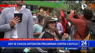 Pedro Castillos: Simpatizantes realizan manifestaciones en exteriores de la Diroes