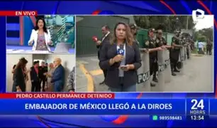 Pedro Castillo: Embajador de México llega a la sede de la Diroes