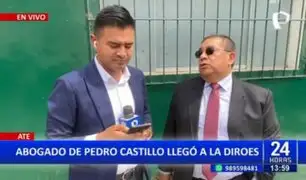 Pedro Castillo: Abogado del expresidente llega a la Dinoes