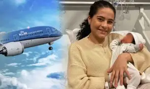 Mujer da a luz en los baños de un avión rumbo a España