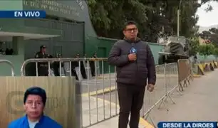 Piden prisión preventiva para Castillo: colocan valla de seguridad en Diroes para replegar a manifestantes