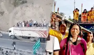 Comunidades nativas se dirigen a Lima para unirse a marchas por el adelanto de elecciones