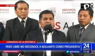 Bancada de Perú Libre exige desmilitarización de regiones y Asamblea Constituyente
