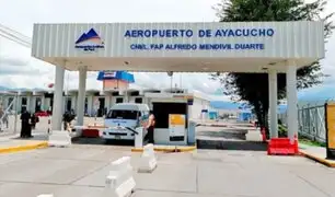 Aeropuerto de Ayacucho anuncia la suspensión de sus operaciones por protestas
