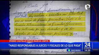 Pedro Castillo envía nueva carta y arremete contra el Poder Judicial