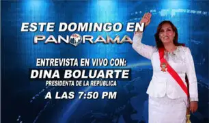 Dina Boluarte en Panorama: mandataria brindará hoy entrevista EN VIVO a las 7:50 p.m.