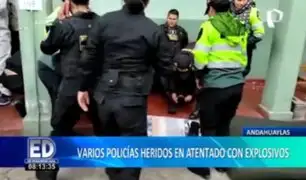 Atacan comisaría con explosivos en Andahuaylas: reportan varios policías heridos
